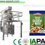 автомат хэлбэрээр битүүмжлэх машинаар хийсэн cashew самар савлах зуушны олон толгойт жинтэй машин